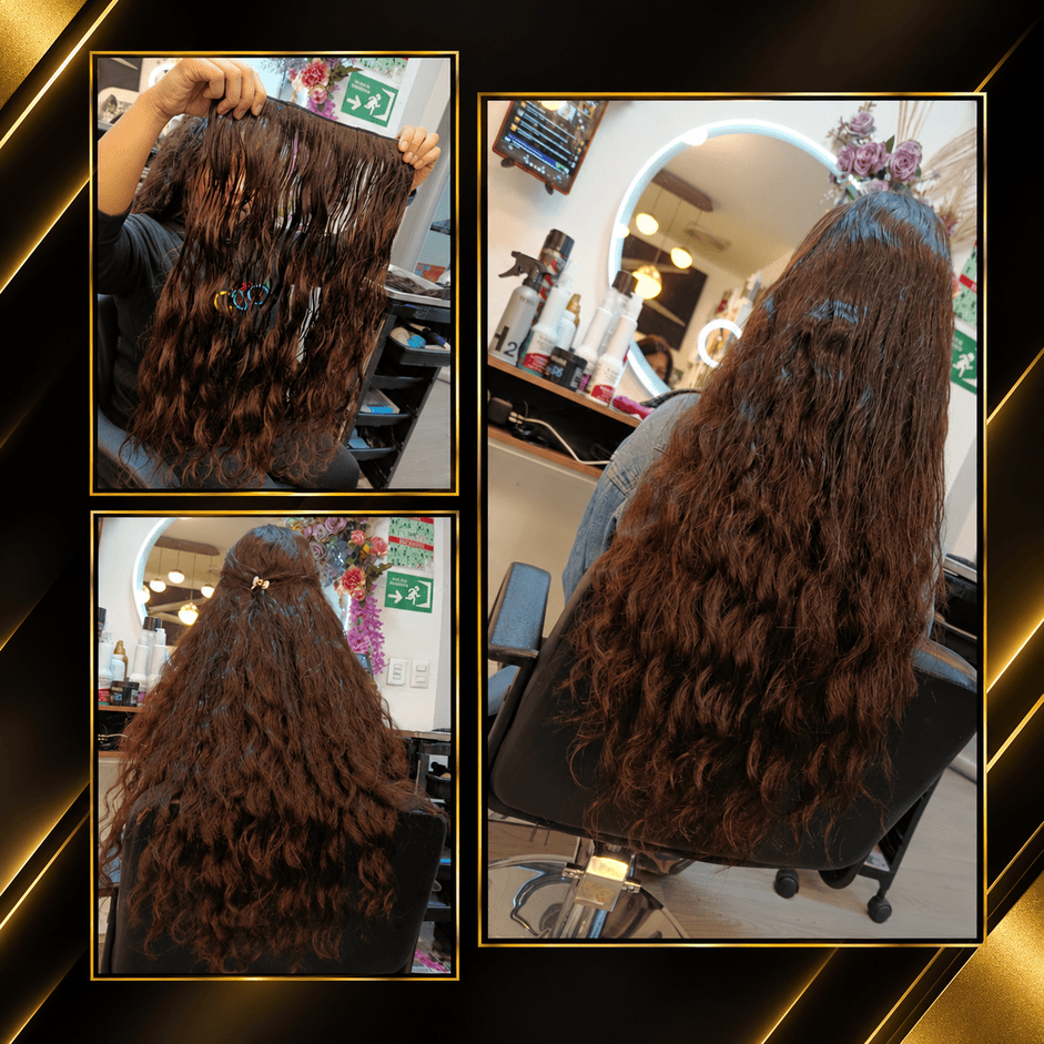 Cortinas de cabello natural